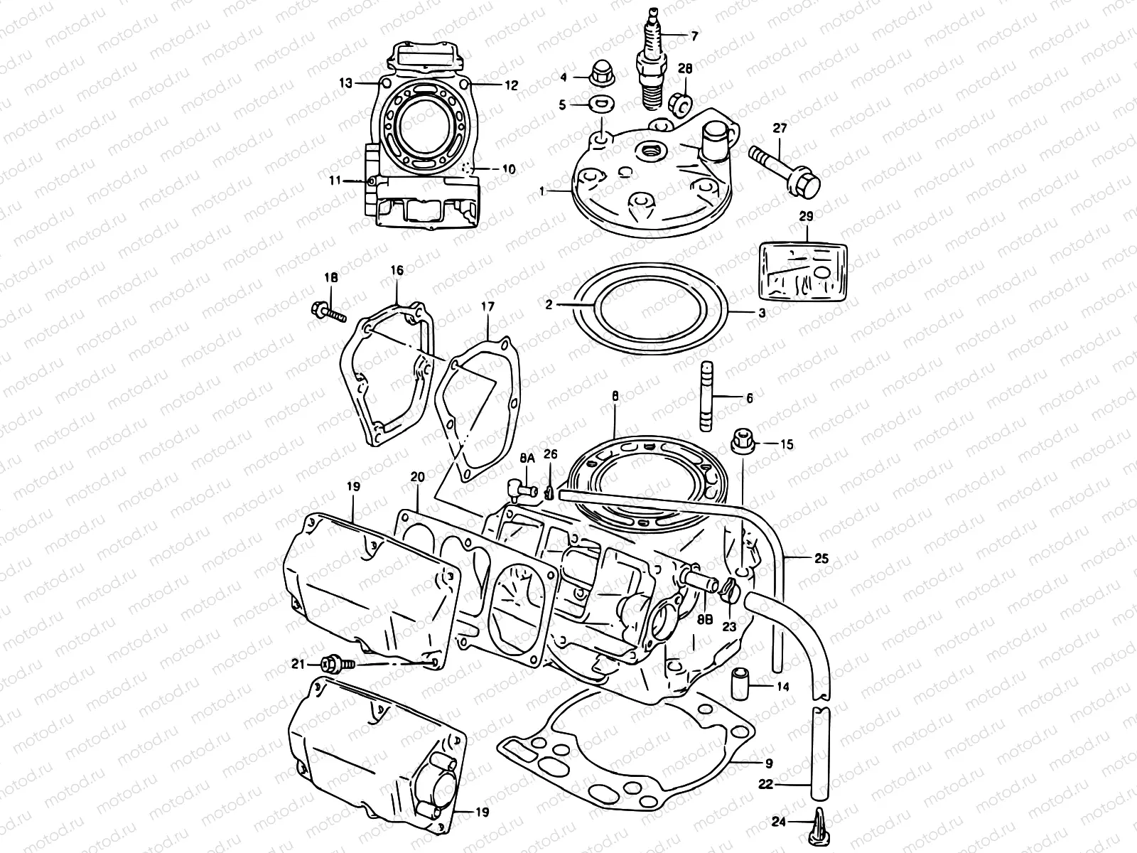 1 - CYLINDER (MODEL T/V/W)