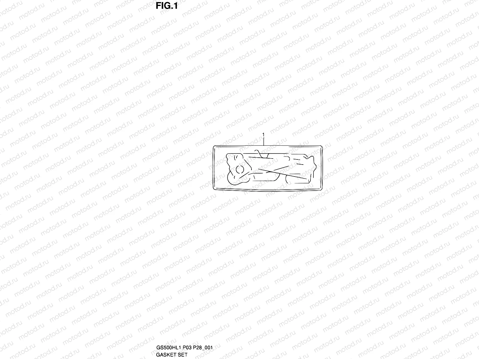 1 - GASKET (GS500H P28)