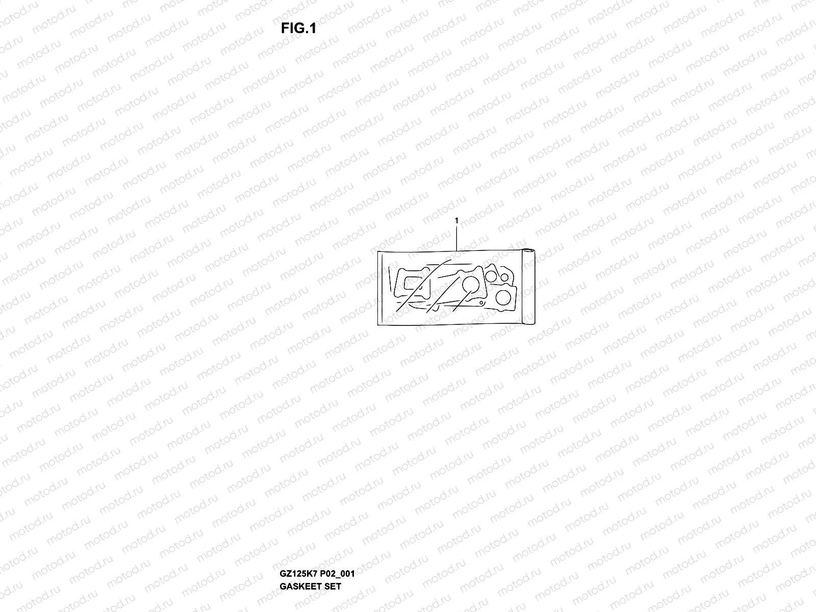 1 - GASKET SET (MODEL K3)