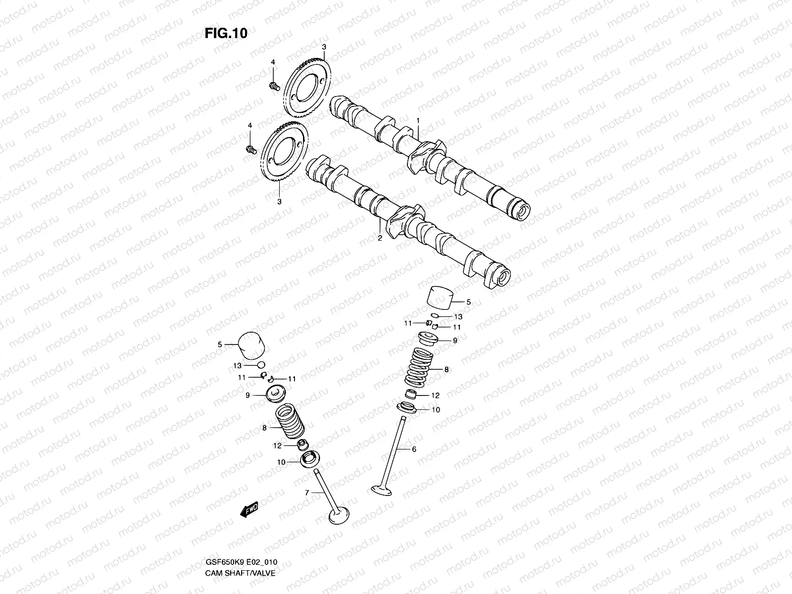 10 - CAM SHAFT - VALVE
