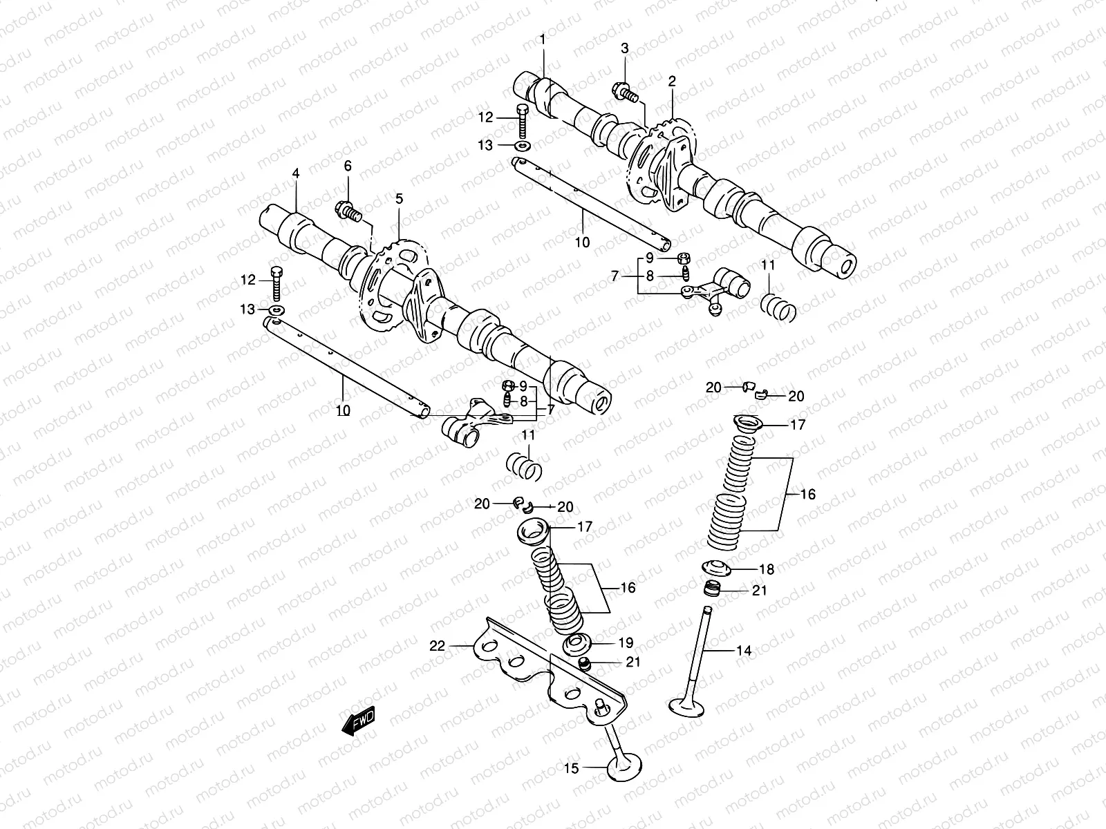 10 - CAM SHAFT - VALVE
