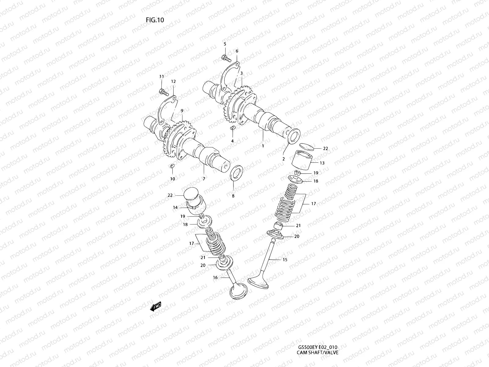 10 - CAM SHAFT - VALVE