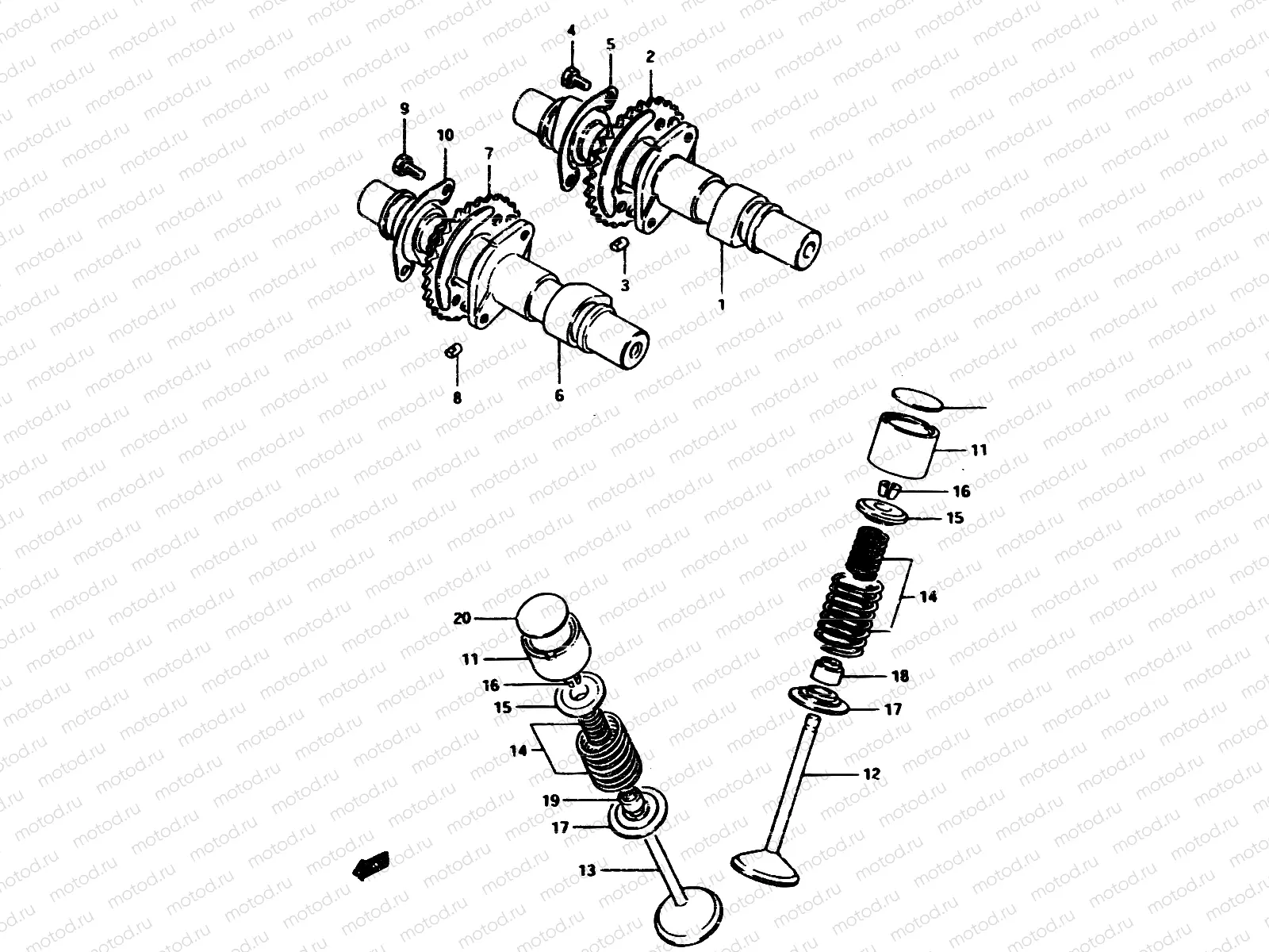 10 - CAM SHAFT - VALVE