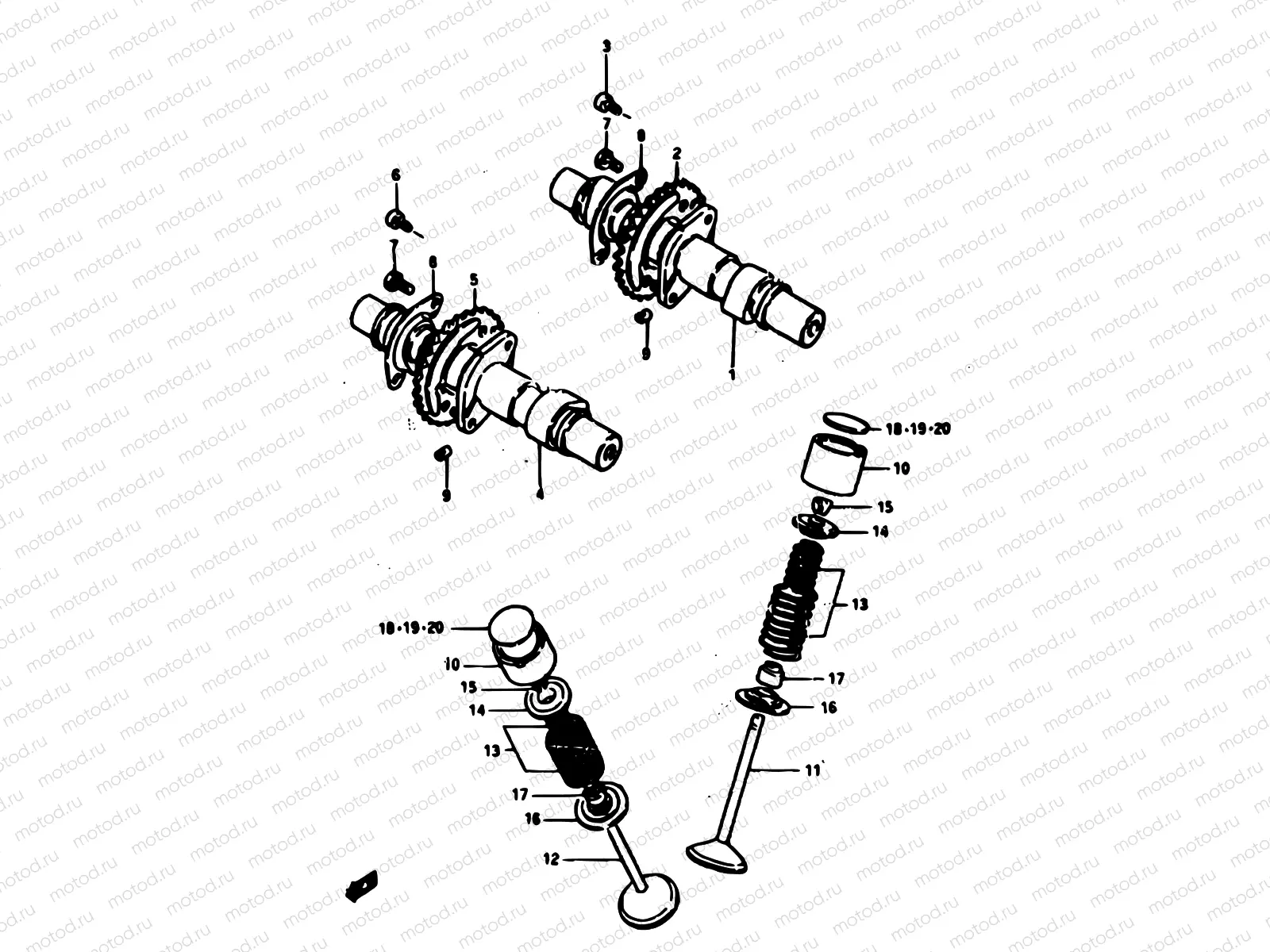 10 - CAM SHAFT-VALVE