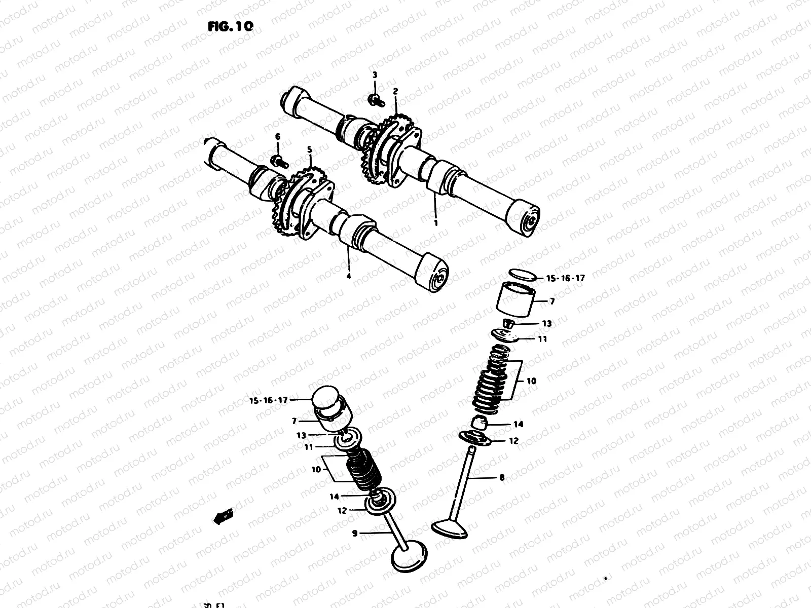 10 - CAM SHAFT - VALVE