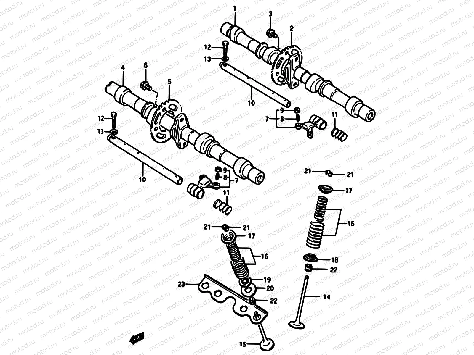 10 - CAM SHAFT-VALVE