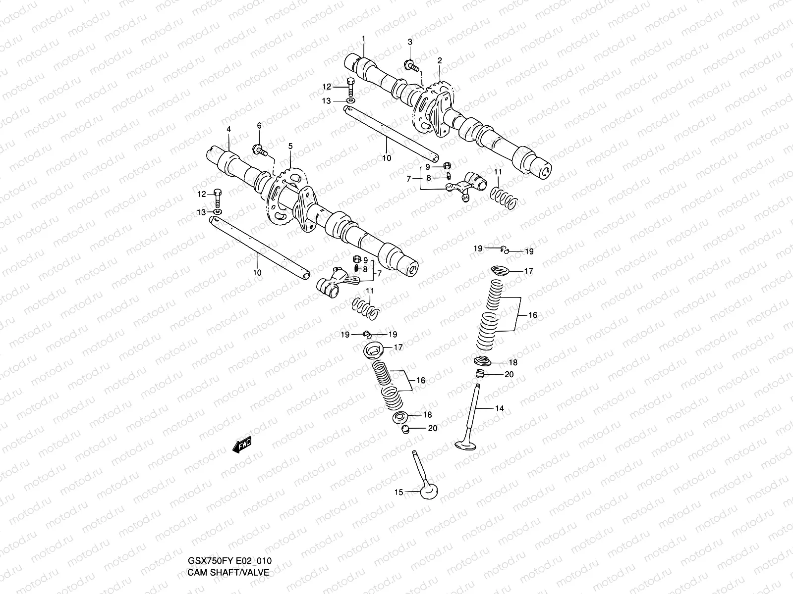 10 - CAM SHAFT - VALVE