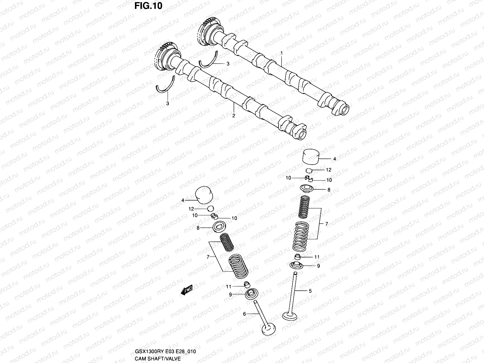 10 - CAM SHAFT - VALVE