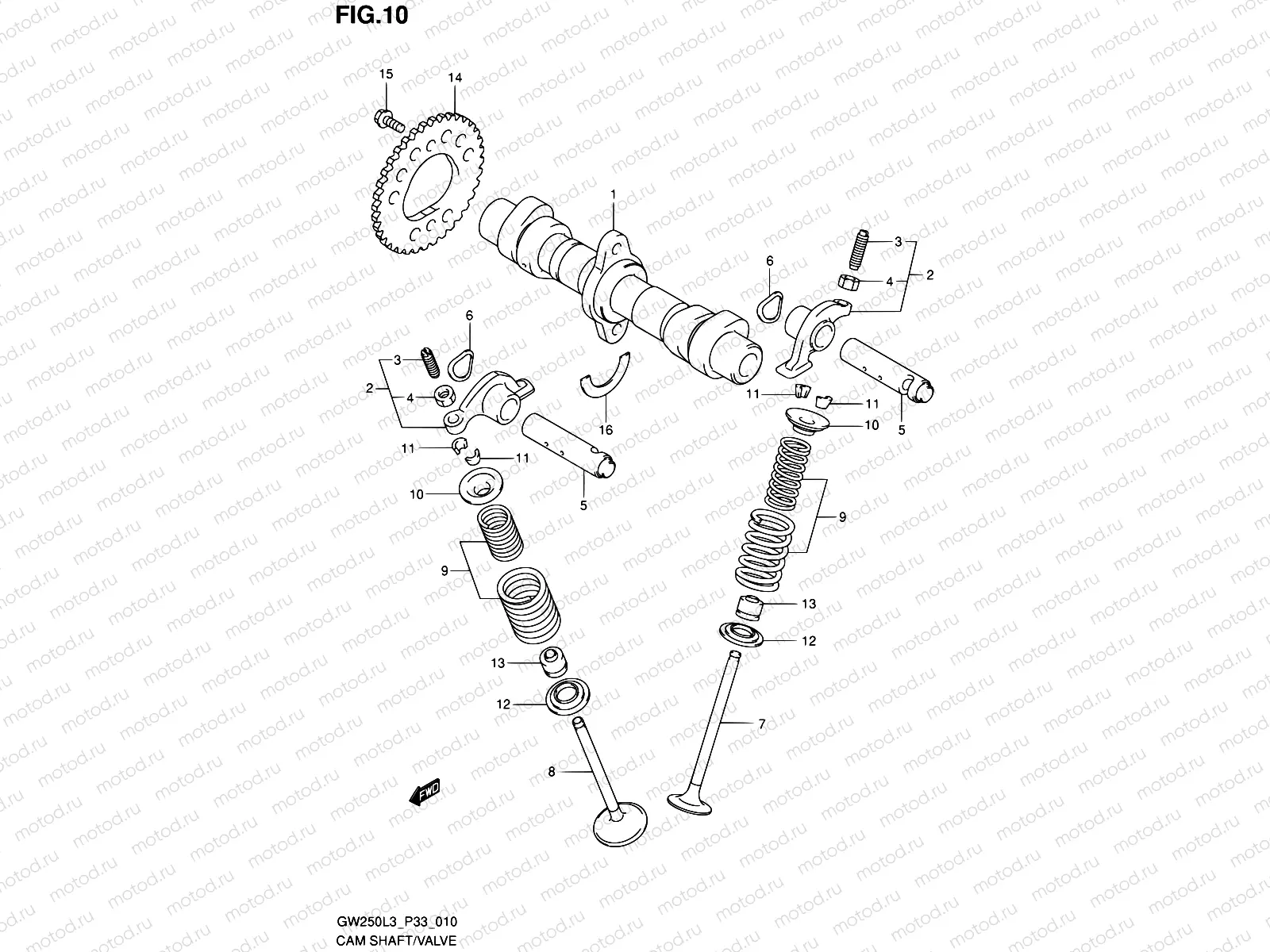 10 - CAM SHAFT/VALVE