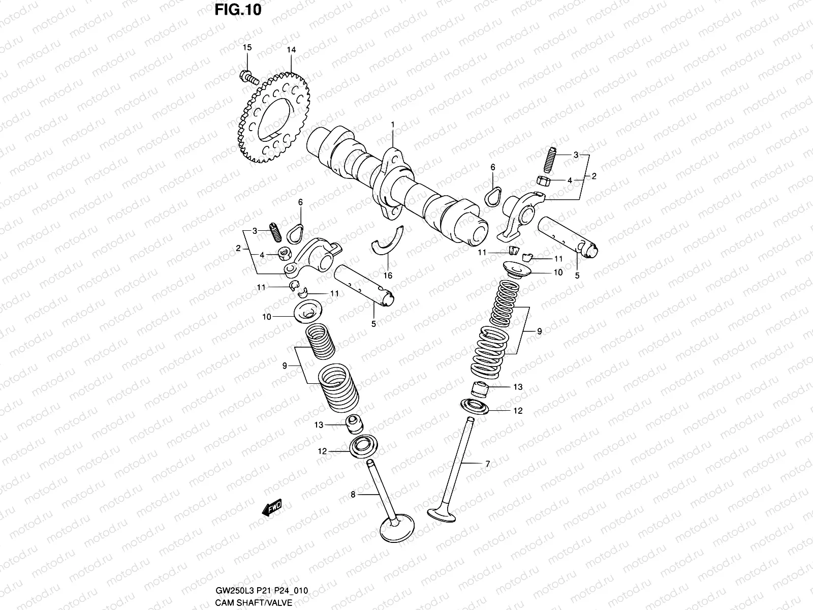 10 - CAM SHAFT/VALVE