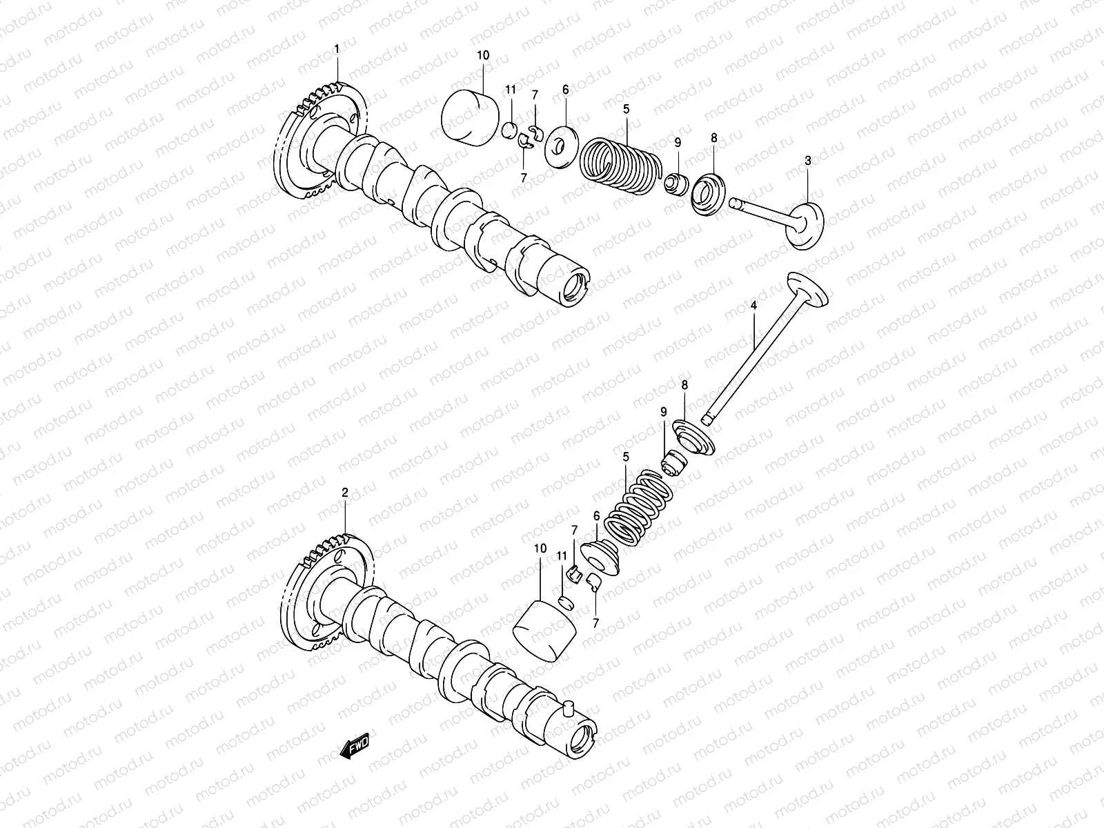 10 - CAM SHAFT/VALVE