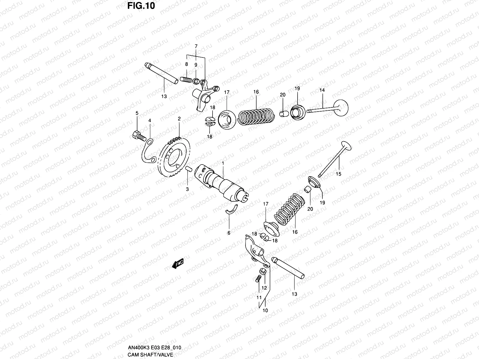 10 - CAM SHAFT/VALVE