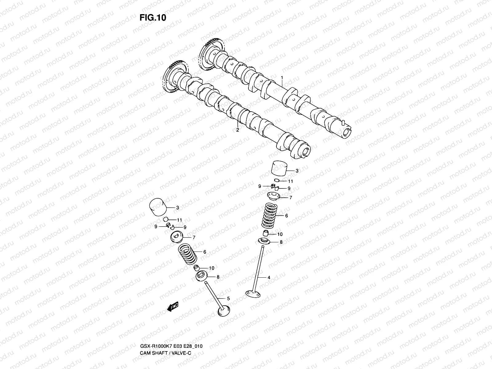 10 - CAMSHAFT - VALVE