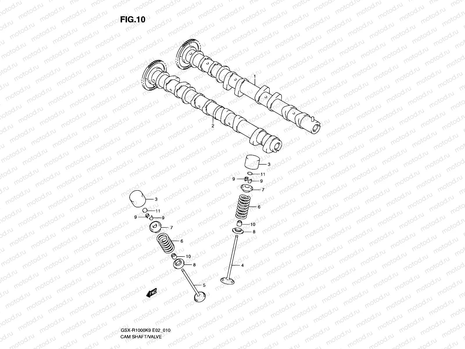 10 - CAMSHAFT - VALVE