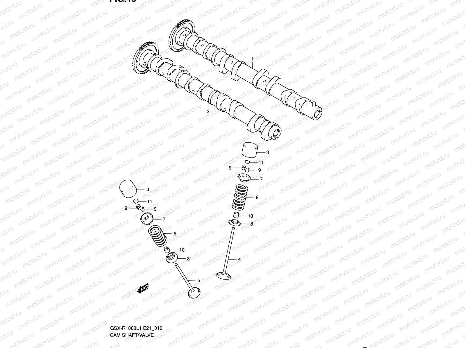 10 - CAMSHAFT - VALVE