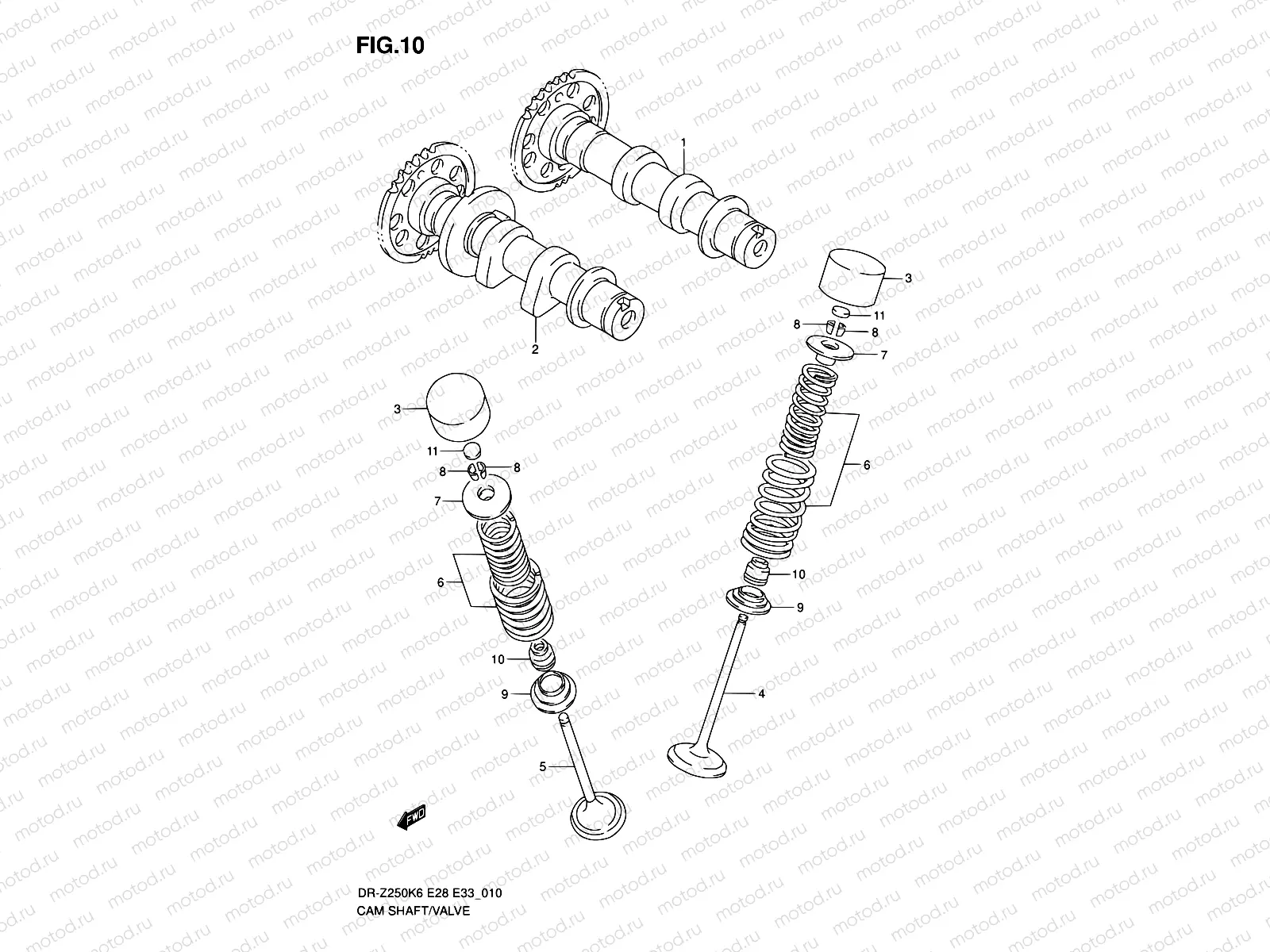 10 - CAMSHAFT/VALVE