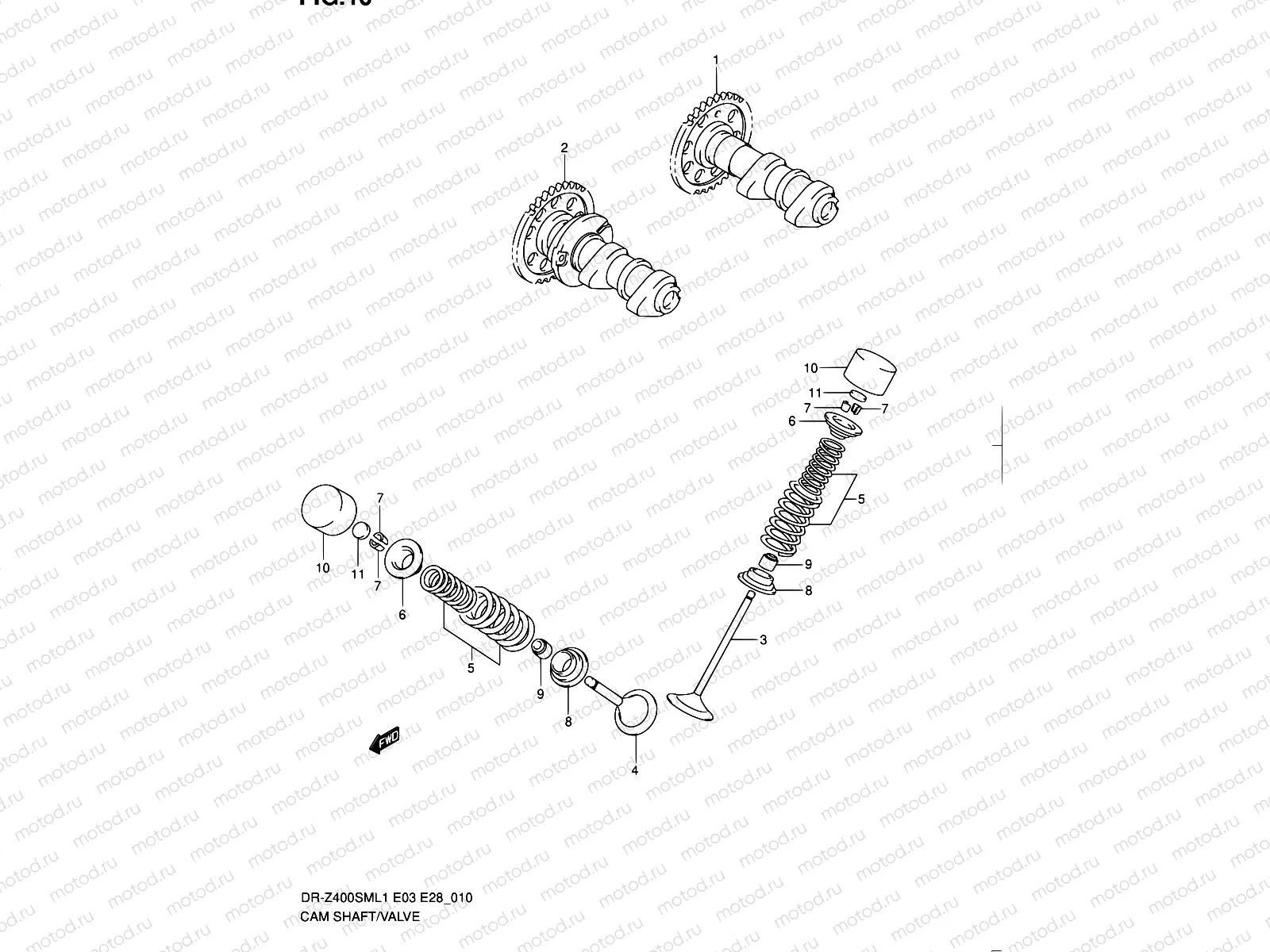 10 - CAMSHAFT/VALVE