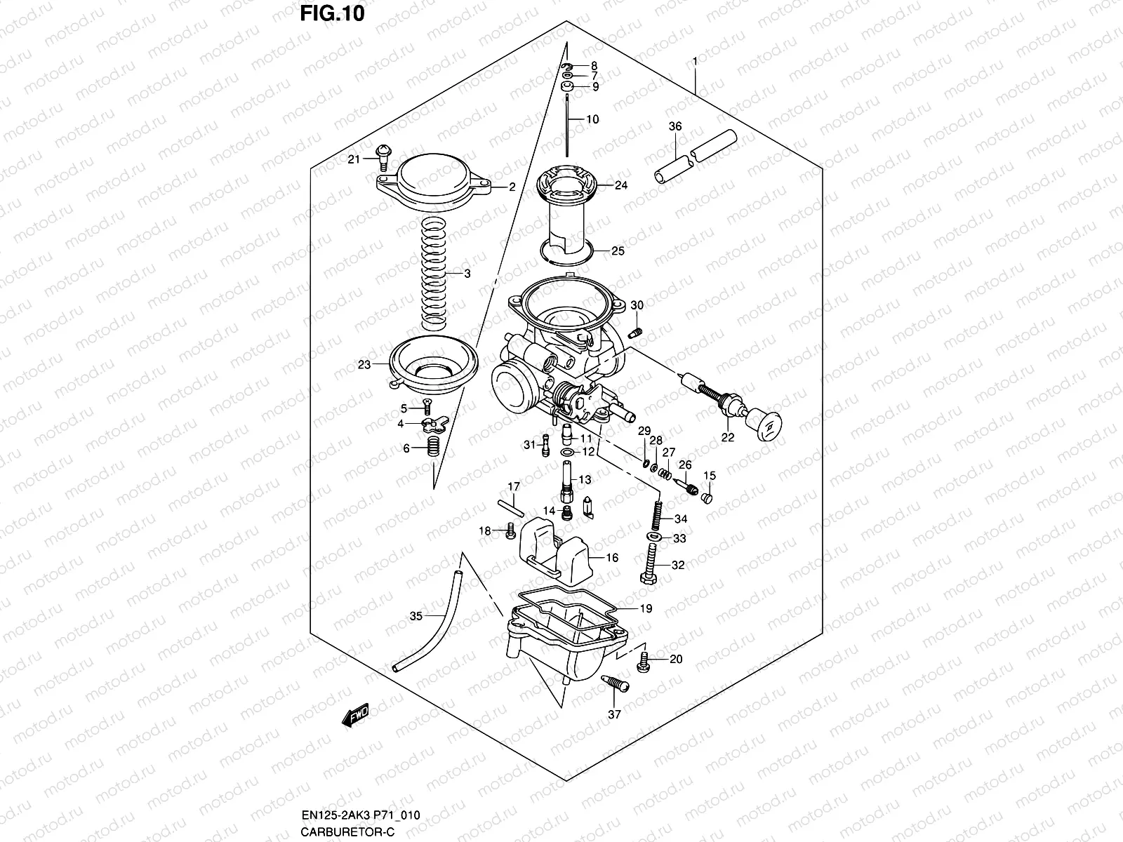 10 - CARBURETOR (EN125-2AK3)