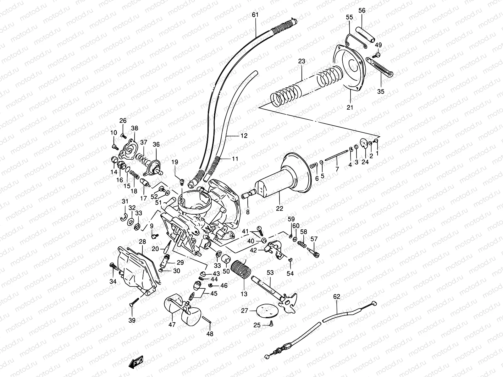 10 - CARBURETOR (FRONT)