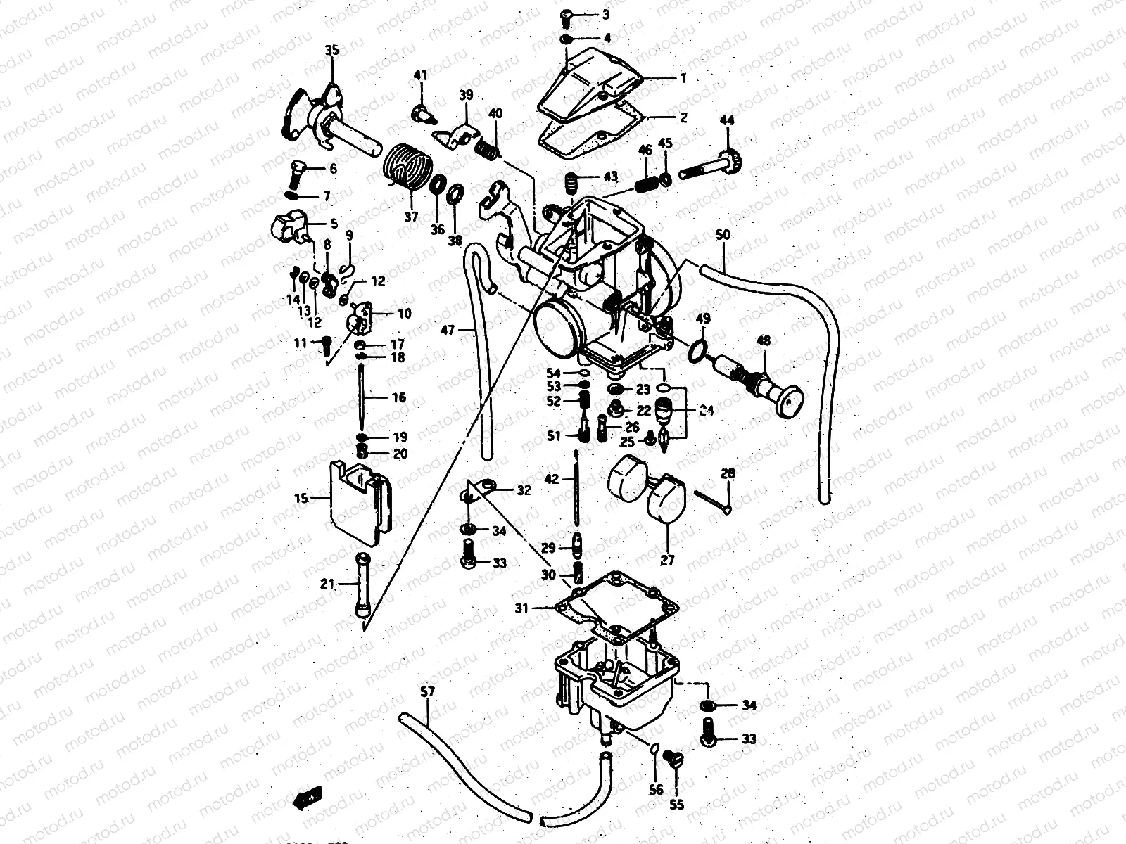 10 - CARBURETOR (MODEL G/H)