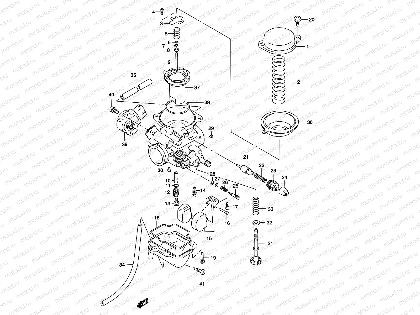 10 - CARBURETOR (MODEL K2)