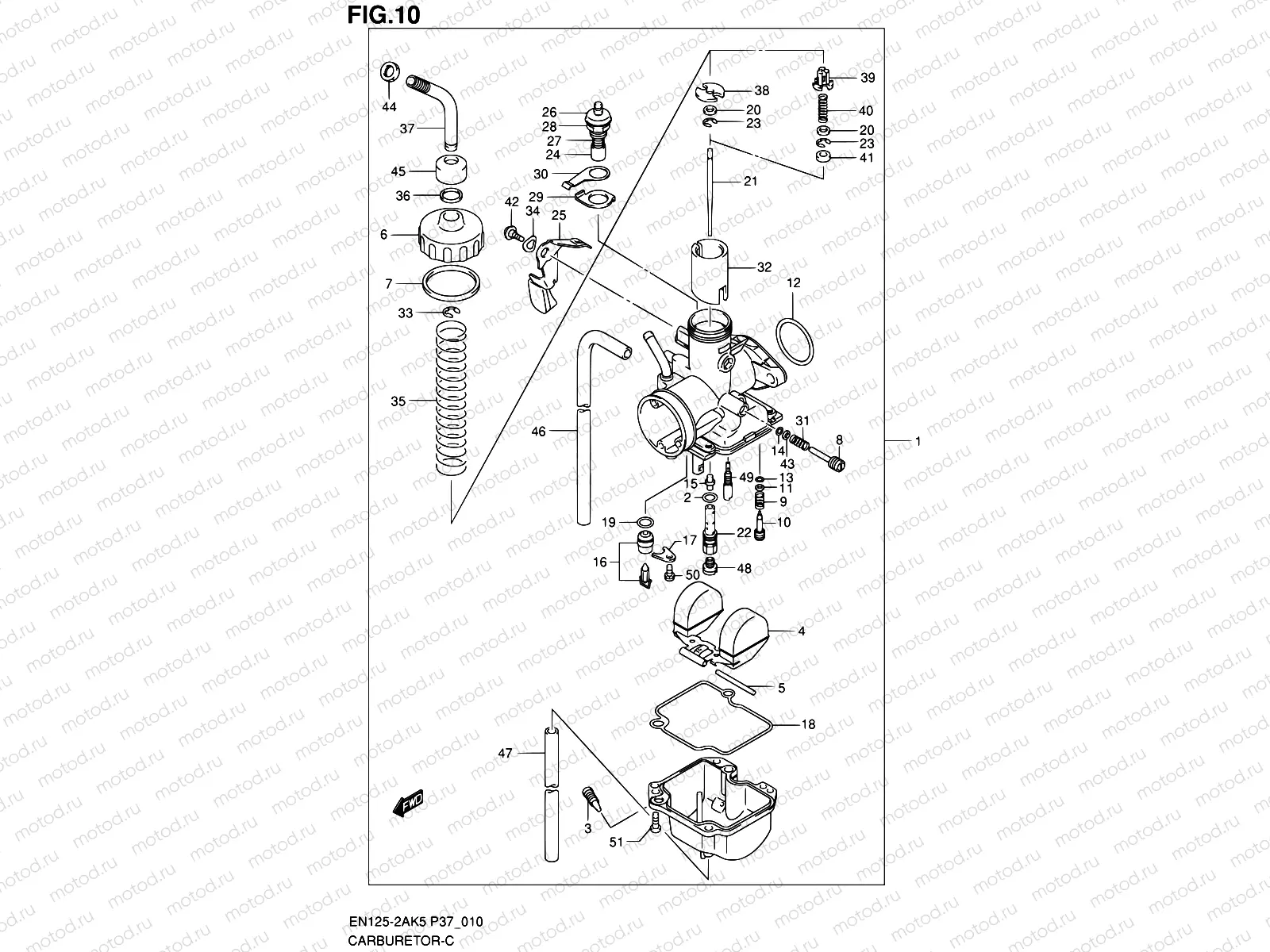10 - CARBURETOR (MODEL K5/K6)