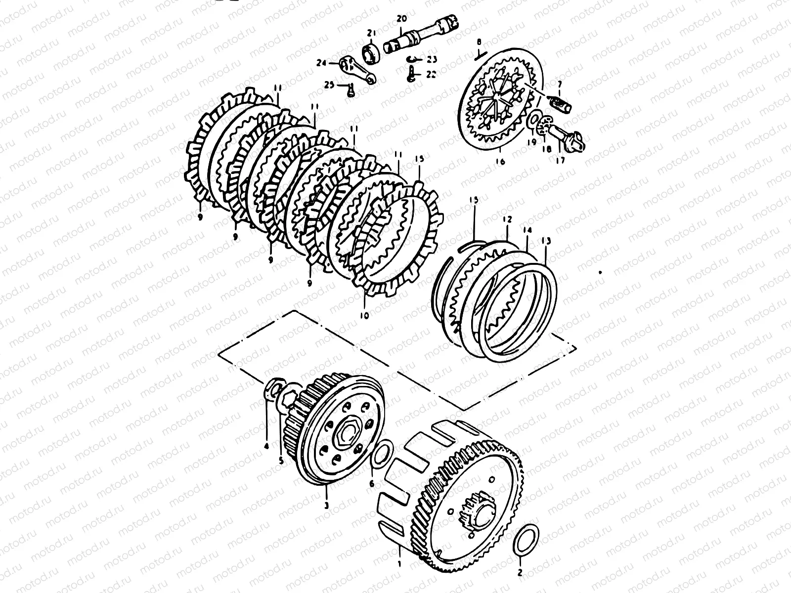 10 - CLUTCH (F.NO.151093~)