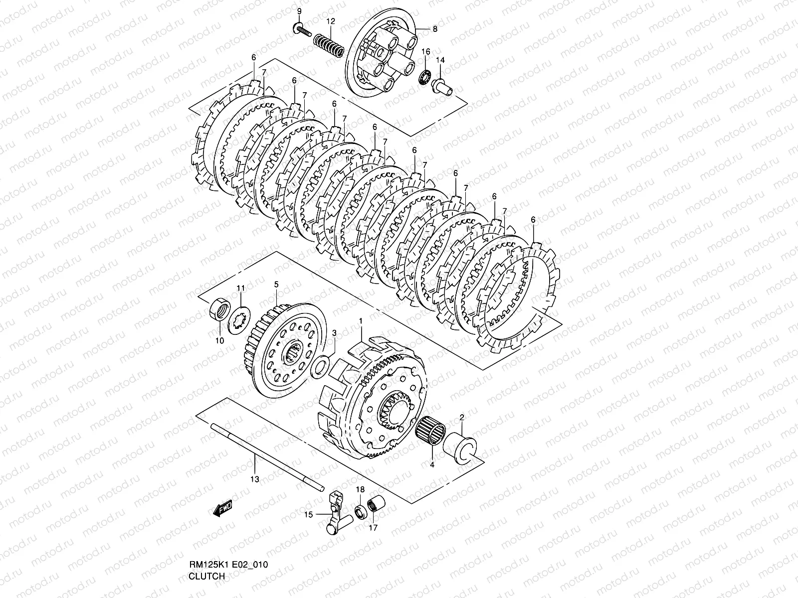 10 - CLUTCH (MODEL K1)