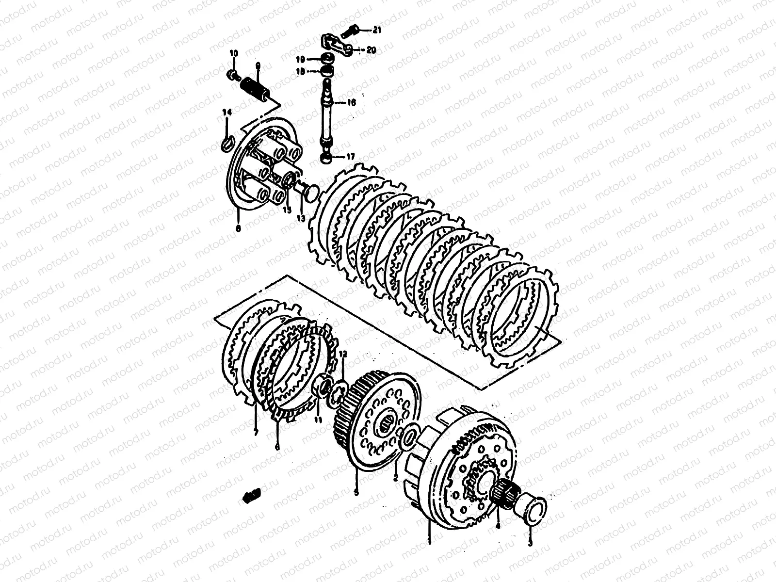 10 - CLUTCH (MODEL P)