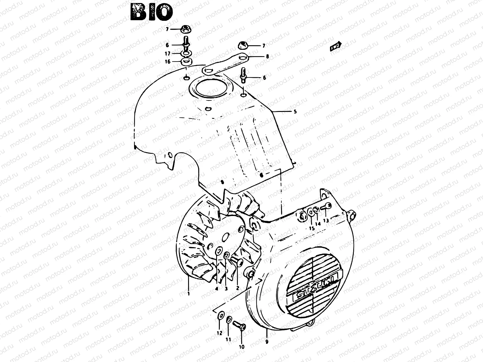 10 - COOLING FAN (MODEL D)