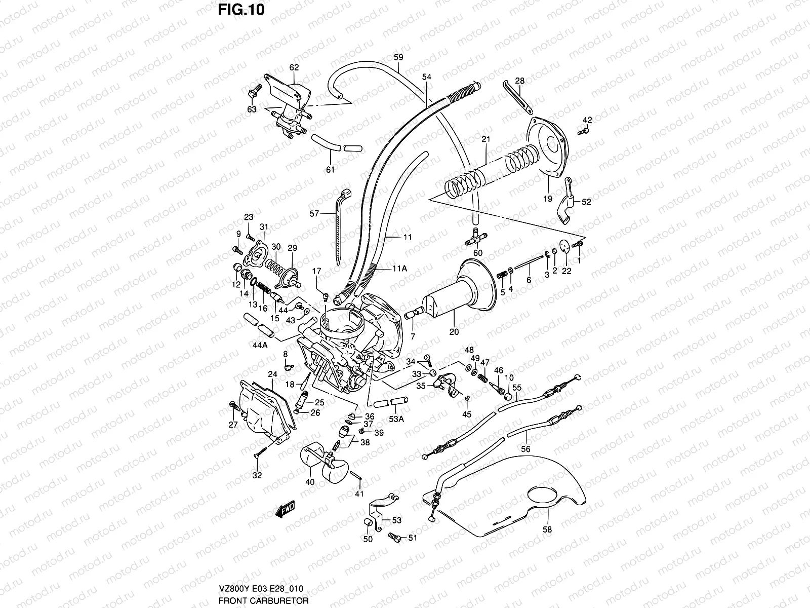 10 - FRONT CARBURETOR