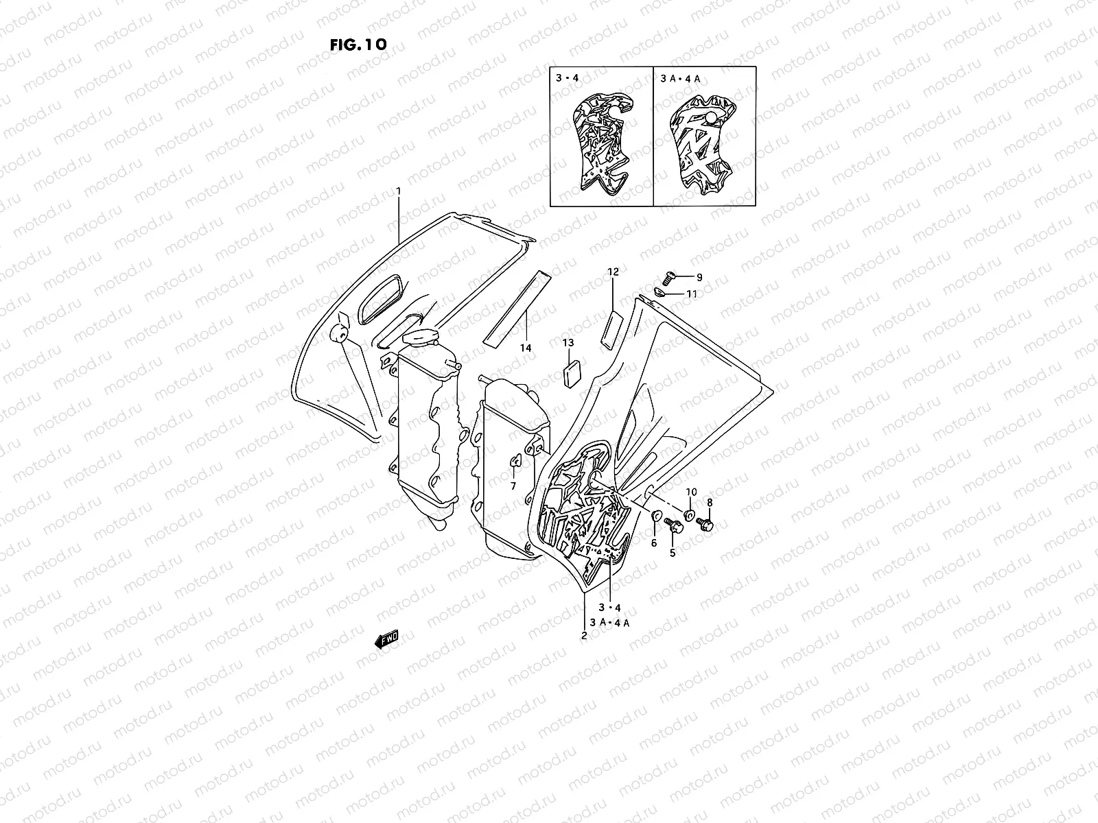 10 - RADIATOR COVER