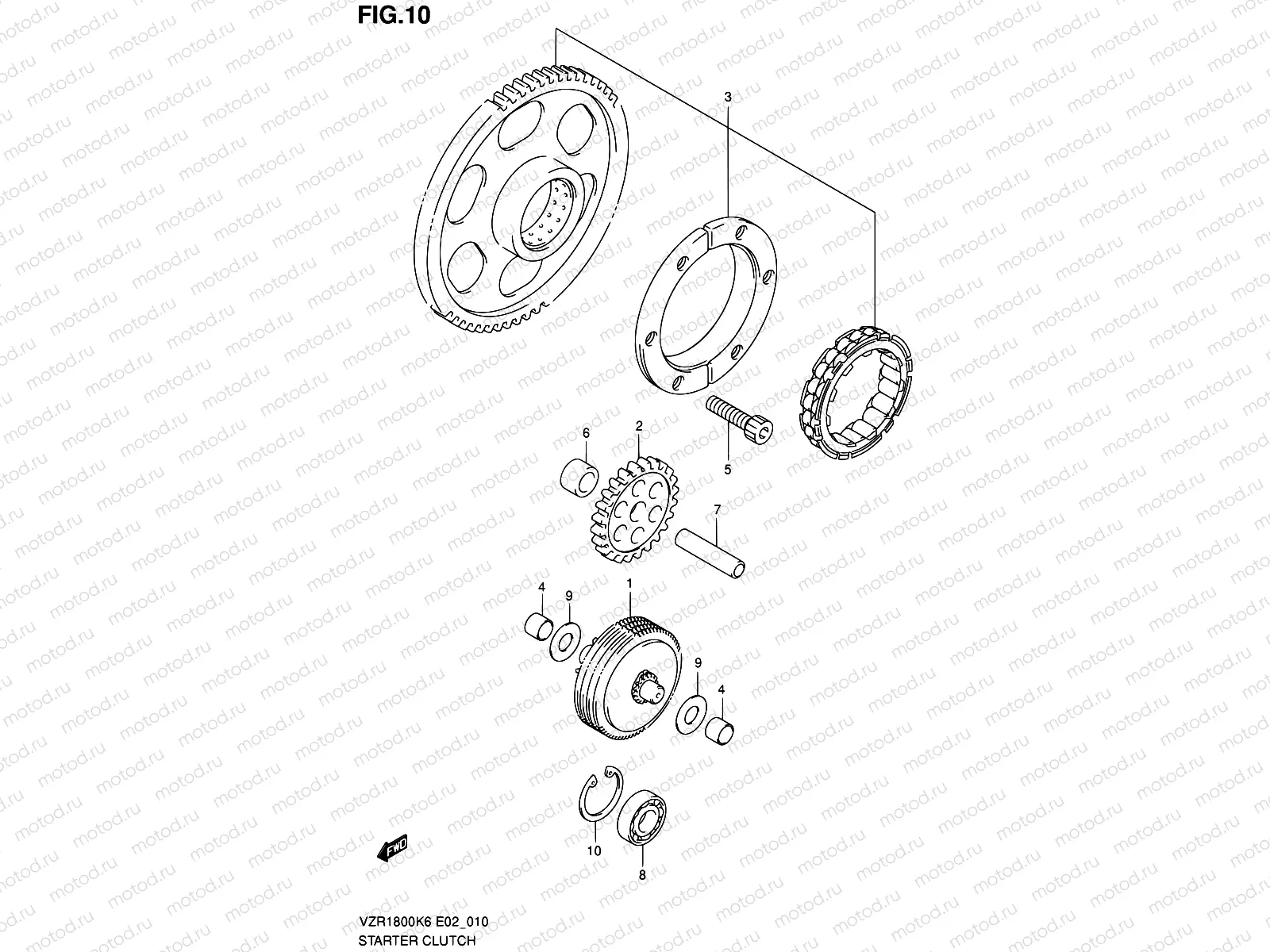 10 - STARTER CLUTCH