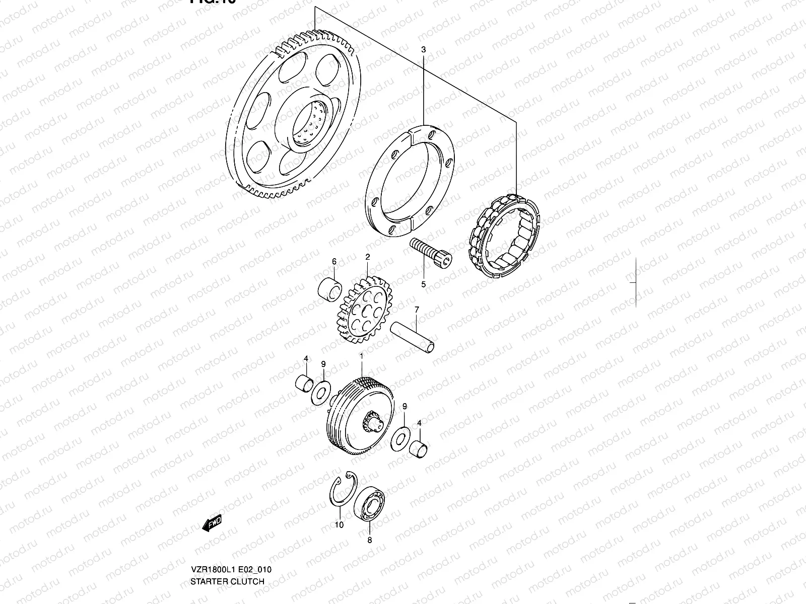 10 - STARTER CLUTCH