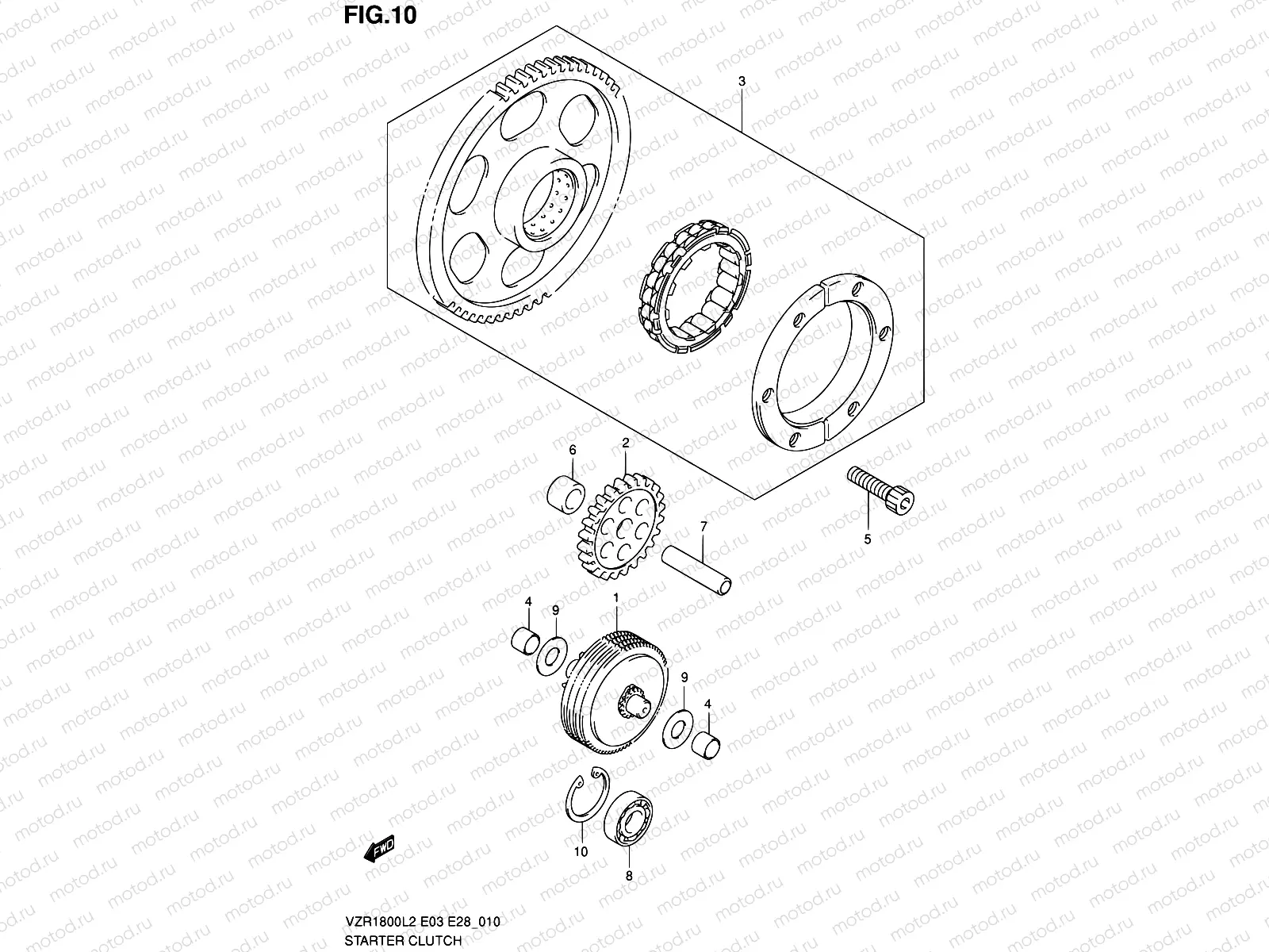 10 - STARTER CLUTCH