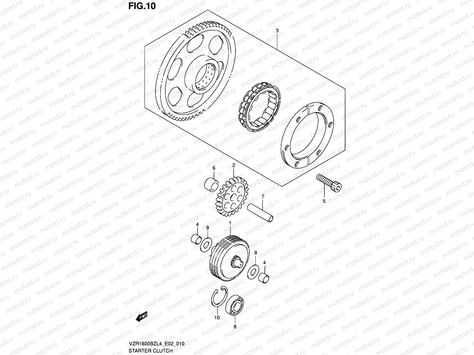 10 - STARTER CLUTCH