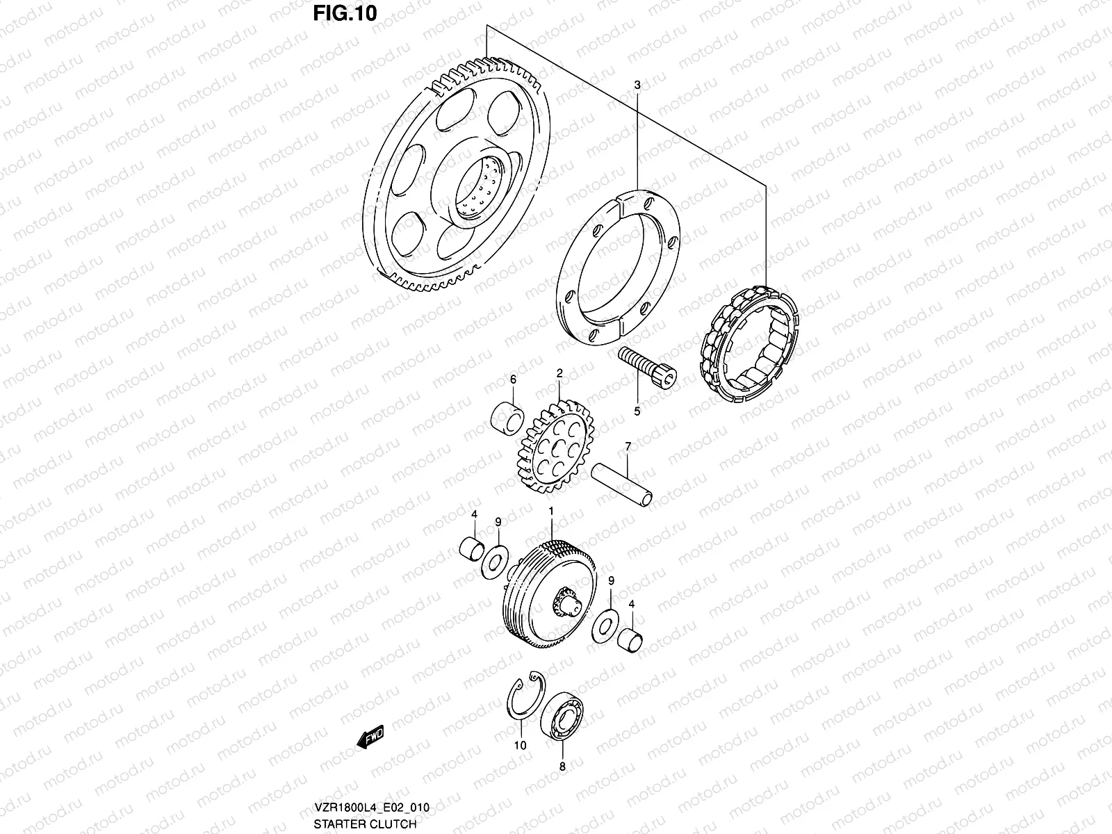 10 - STARTER CLUTCH