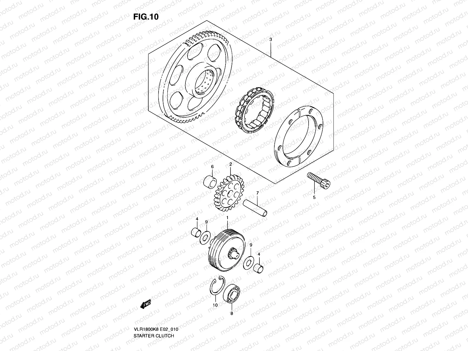 10 - STARTER CLUTCH