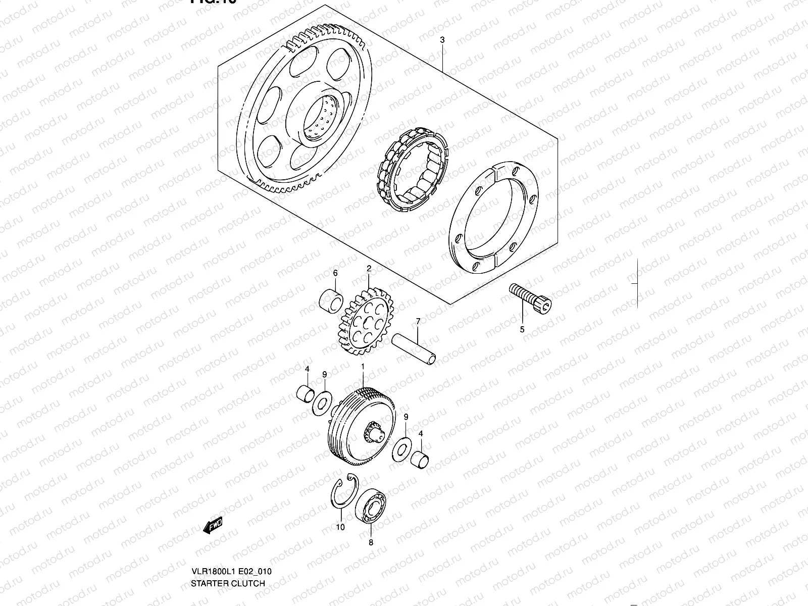10 - STARTER CLUTCH