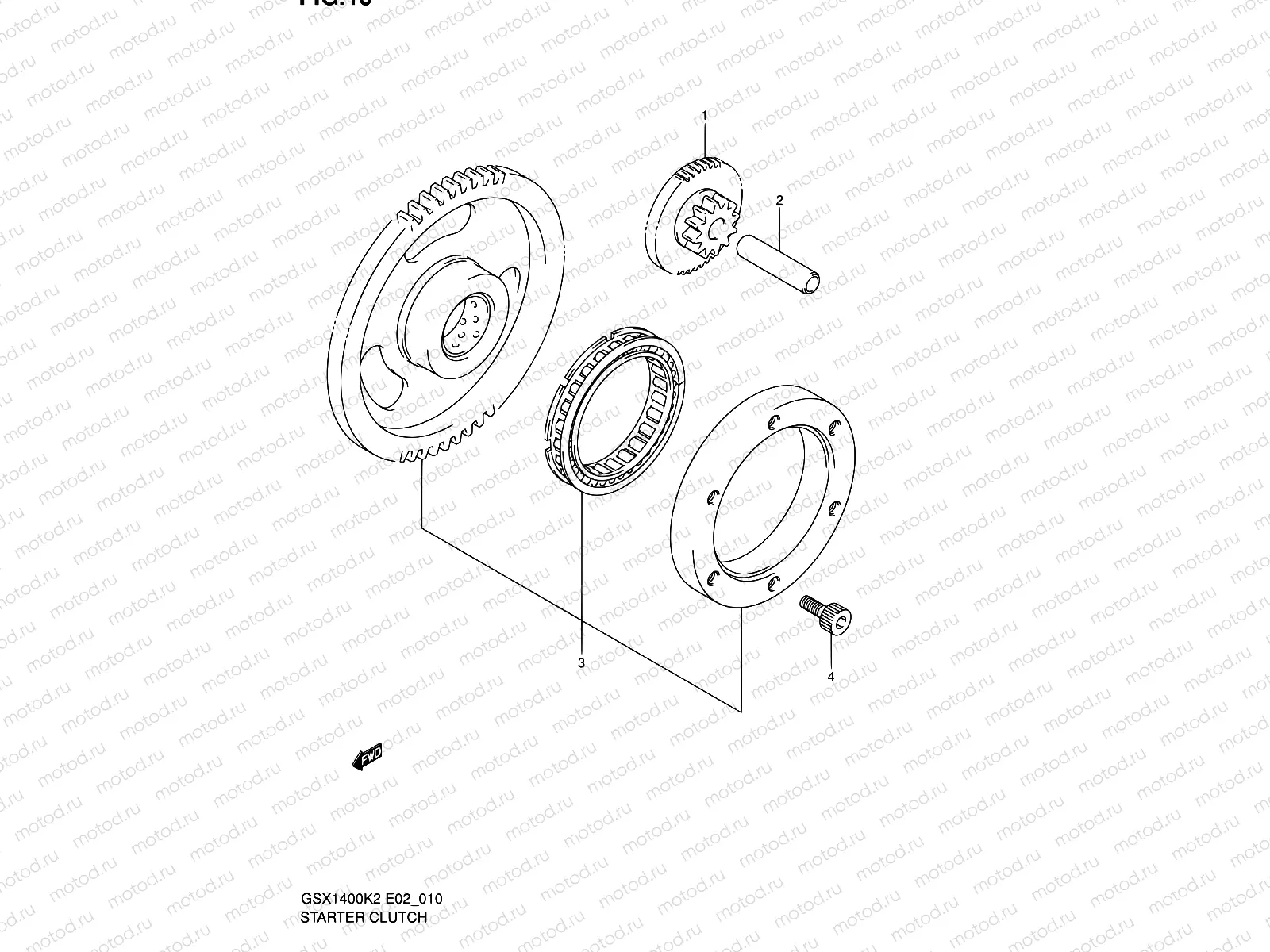 10 - STARTER CLUTCH