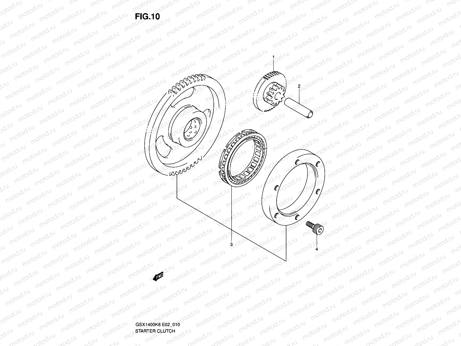 10 - STARTER CLUTCH