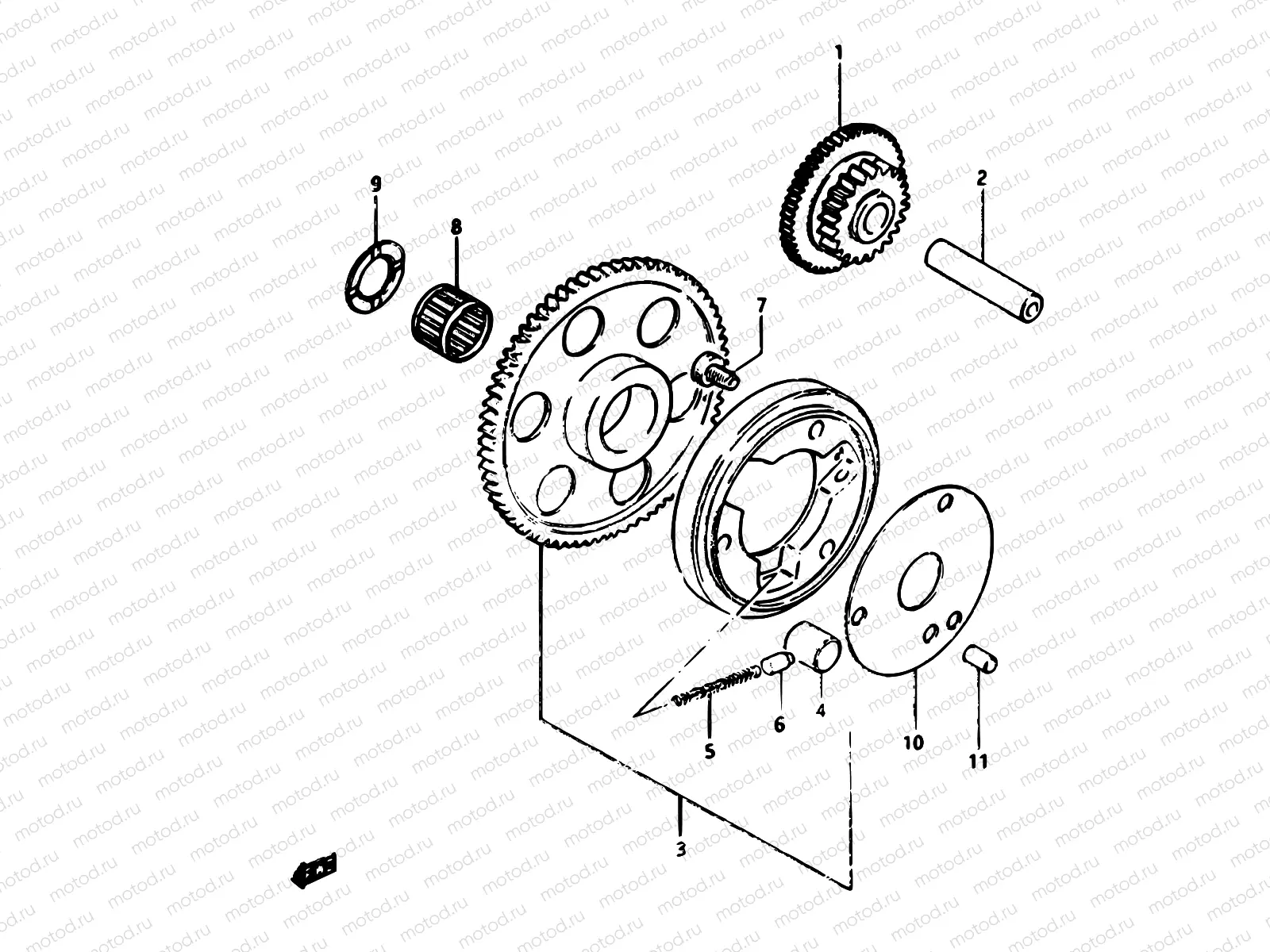 10 - STARTER CLUTCH