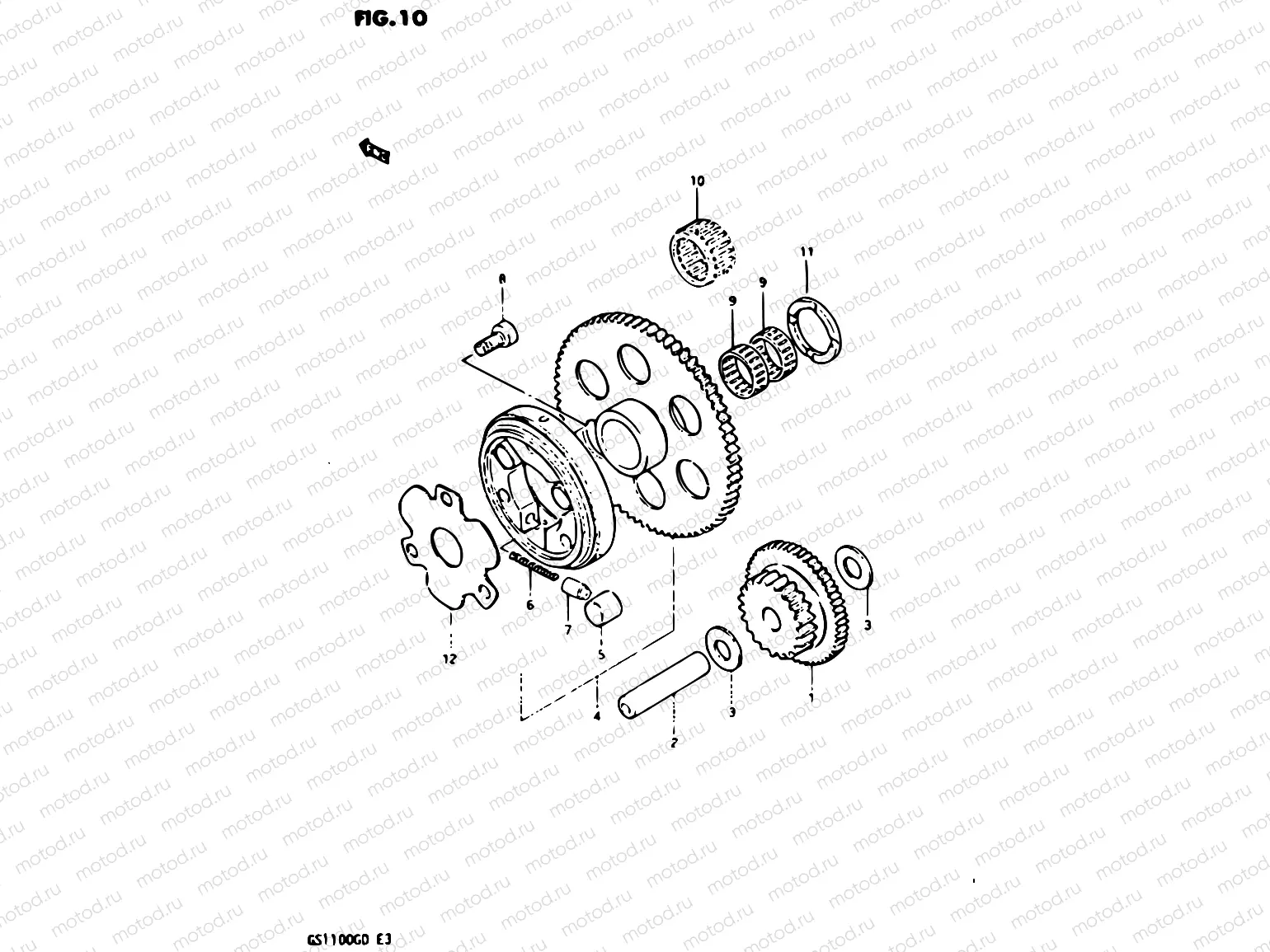 10 - STARTER CLUTCH