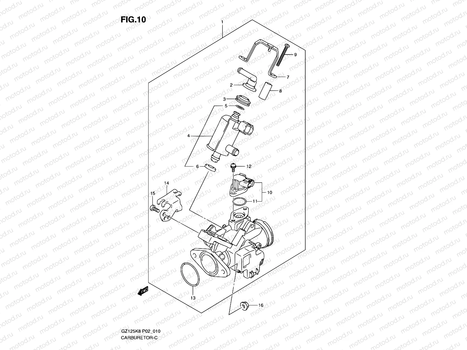 10 - THROTTLE BODY ASSY