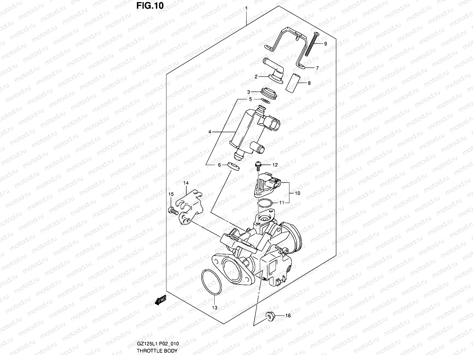 10 - THROTTLE BODY ASSY