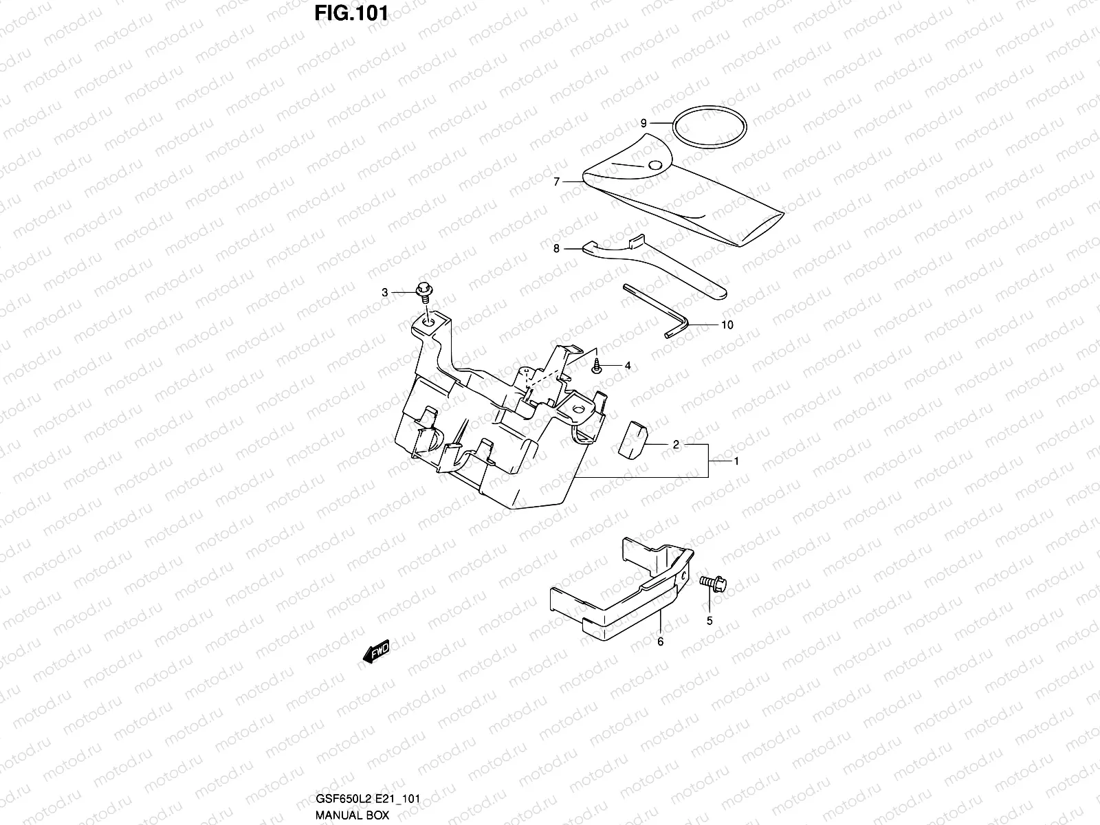 101 - MANUAL BOX (GSF650AL2 E21)