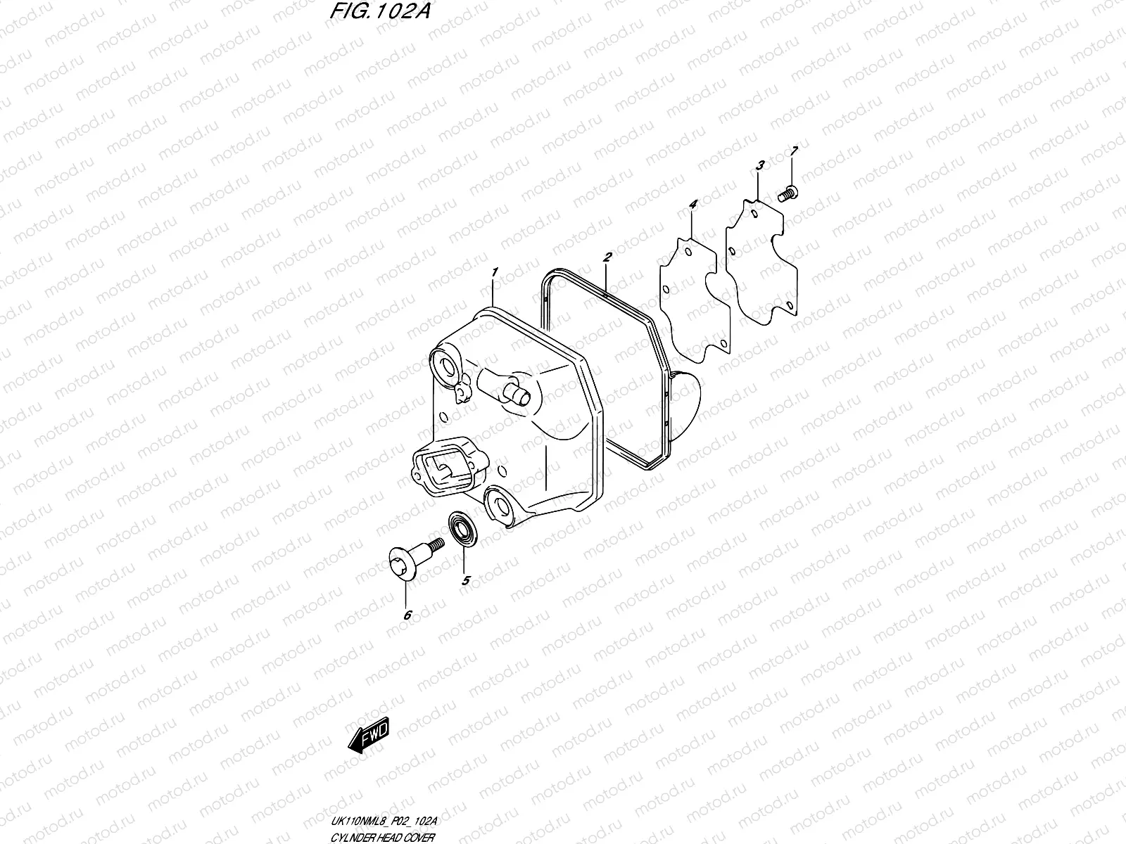 102A - CYLINDER HEAD COVER