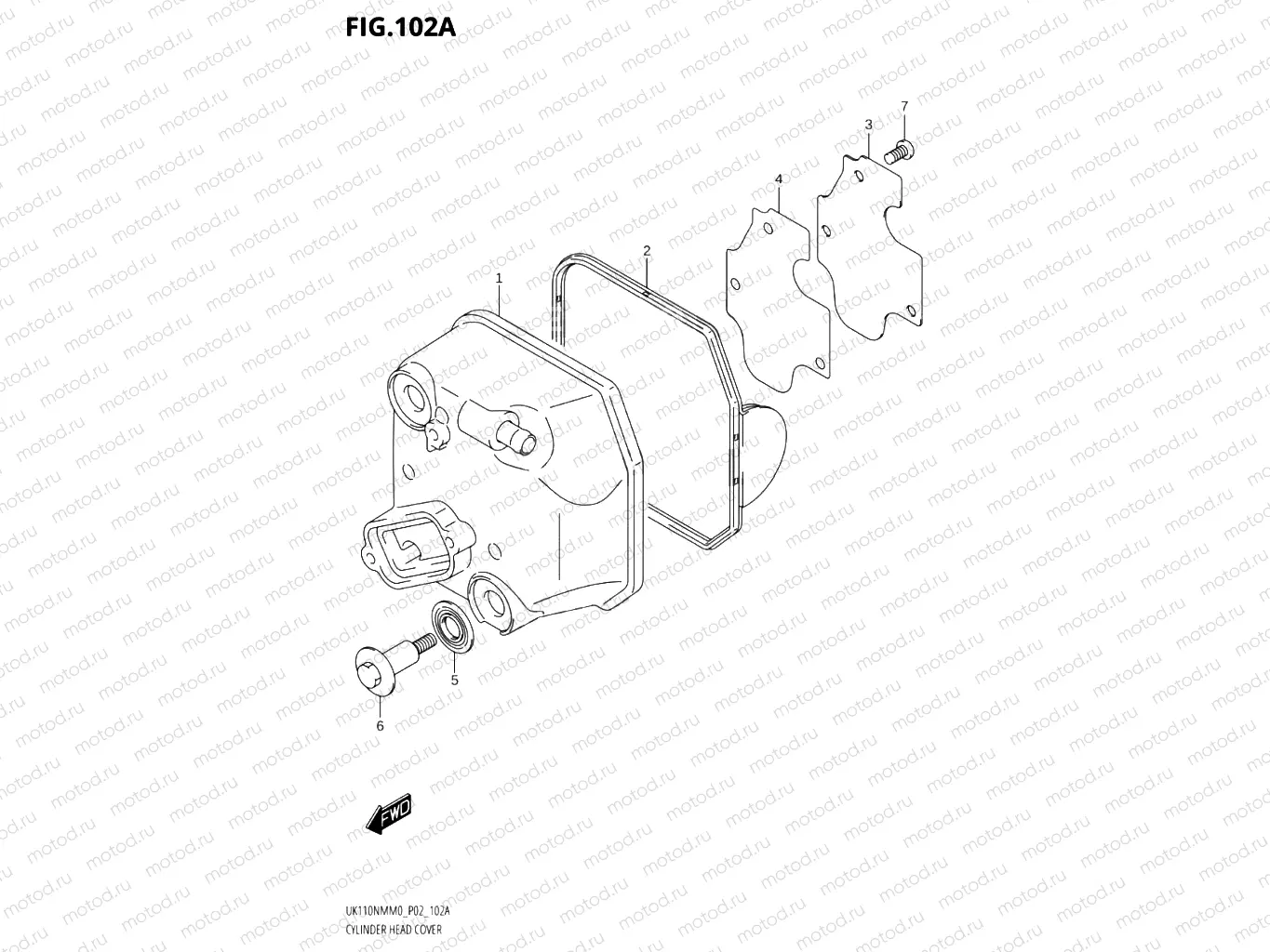 102A - CYLINDER HEAD COVER