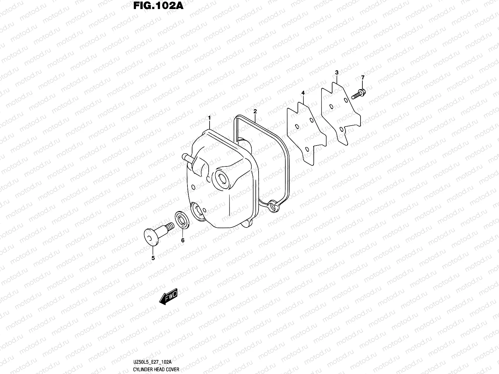102A - CYLINDER HEAD COVER