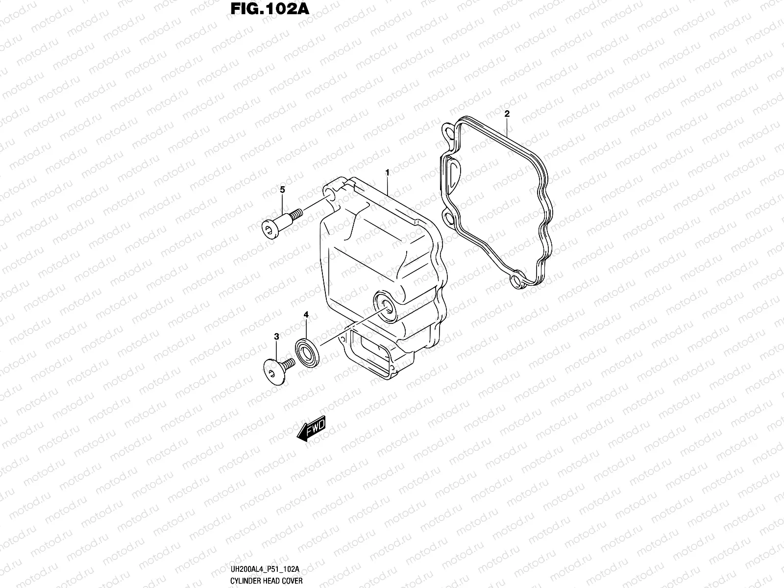 102A - CYLINDER HEAD COVER